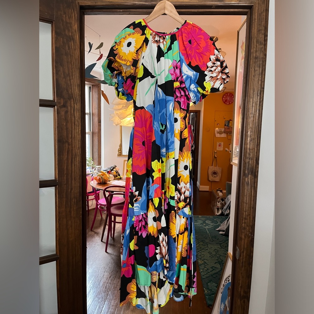 CHRISTOPHER JOHN ROGERS X TARGET// FLORAL HI-LO HEM DRESS